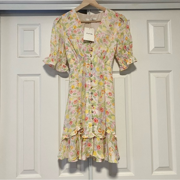 Simple Retro- Kora Floral Printed Midi Dress - Picture 5 of 5